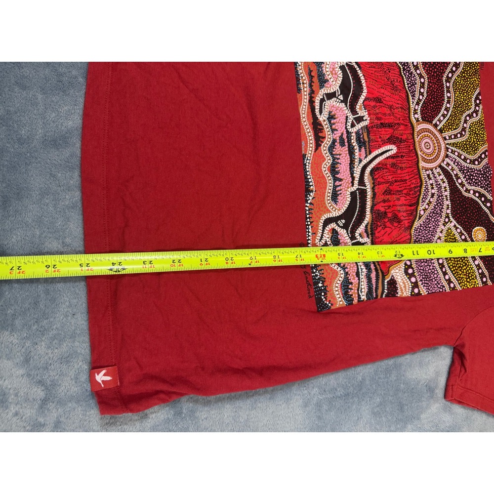Gooses Danny Eastwood Aboriginal Art Uluru T-Shirt S Red Kangaroo Graphic - Picture 2 of 5